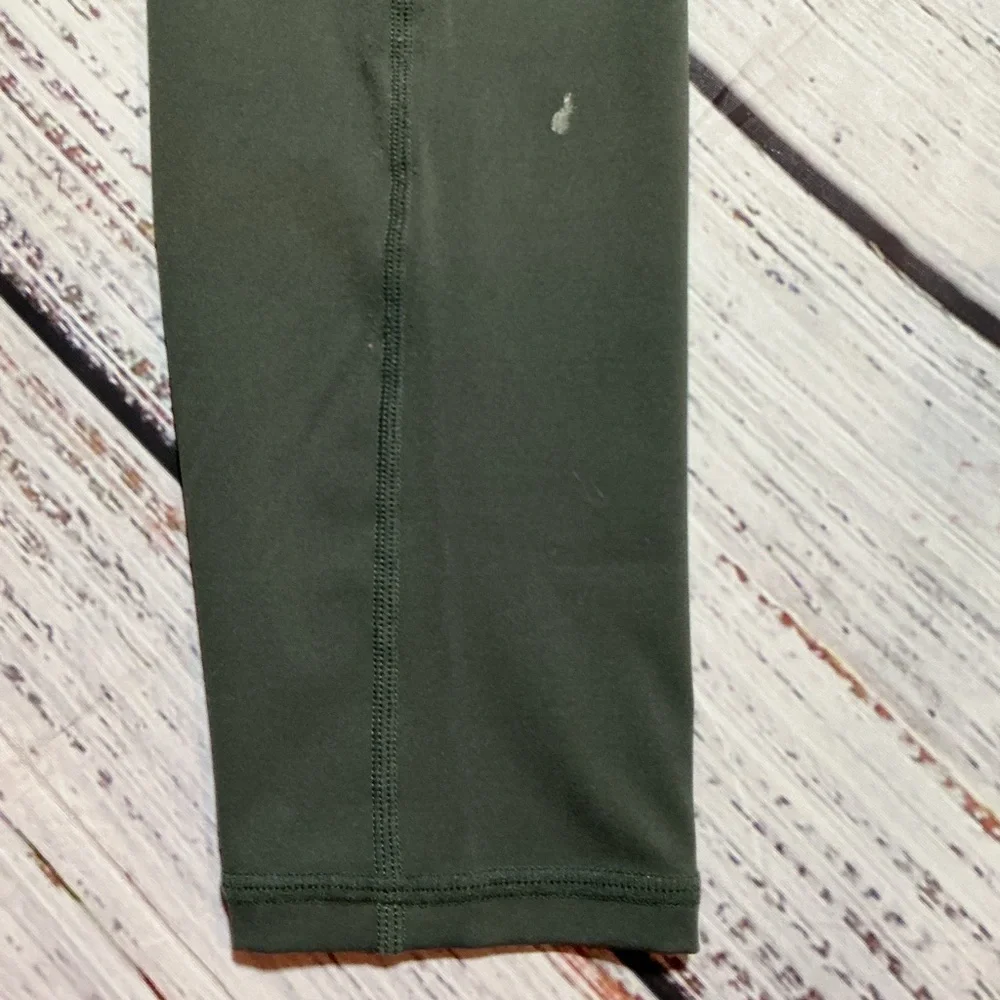 ZYIA Active army green leggings with drawstring. Size 0 - Picture 5 of 10